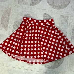 Red Polka Dot Skater Skirt